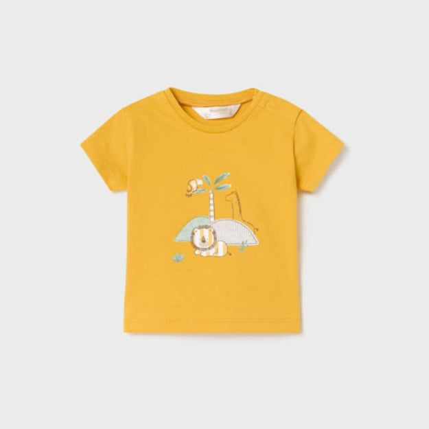 Playera amarilla con motivo estampado de algodón NB niño – Petite Luné ...